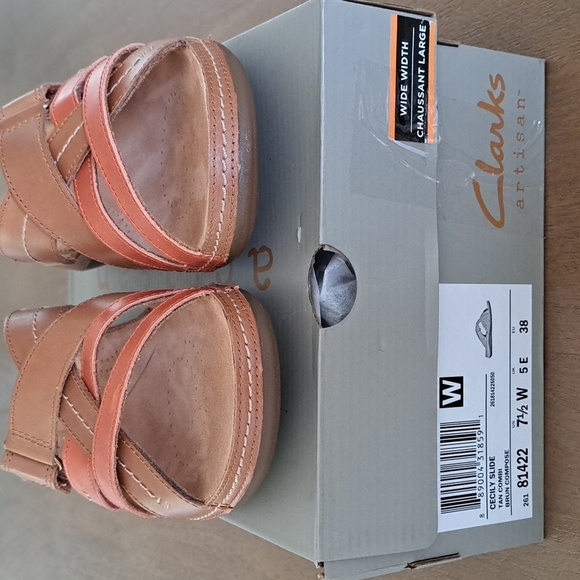 Clarks Artisan Cecily Slide - Color: Tan Combination - Size: 7.5 W - Picture 3 of 9